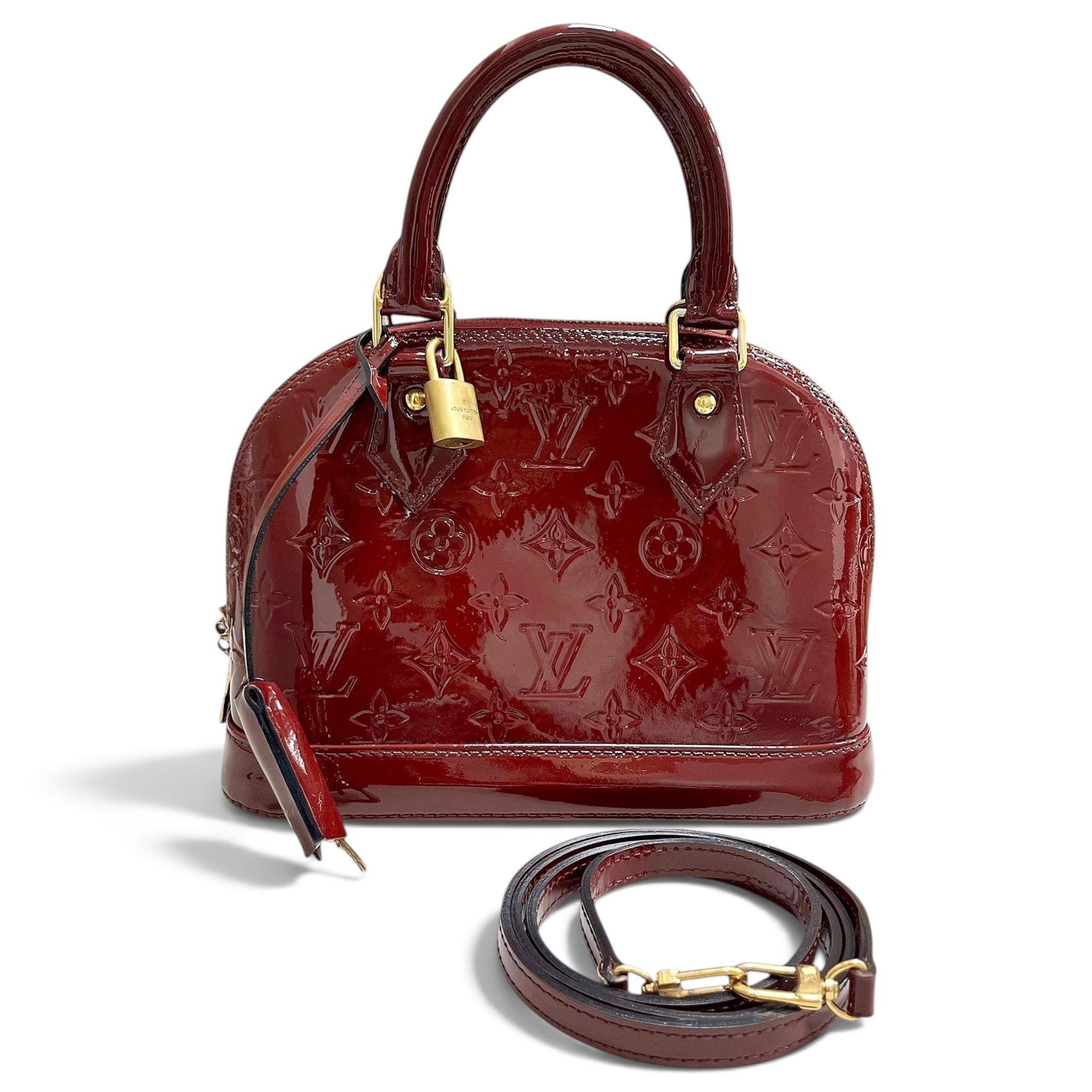 Alma BB patent leather handbag