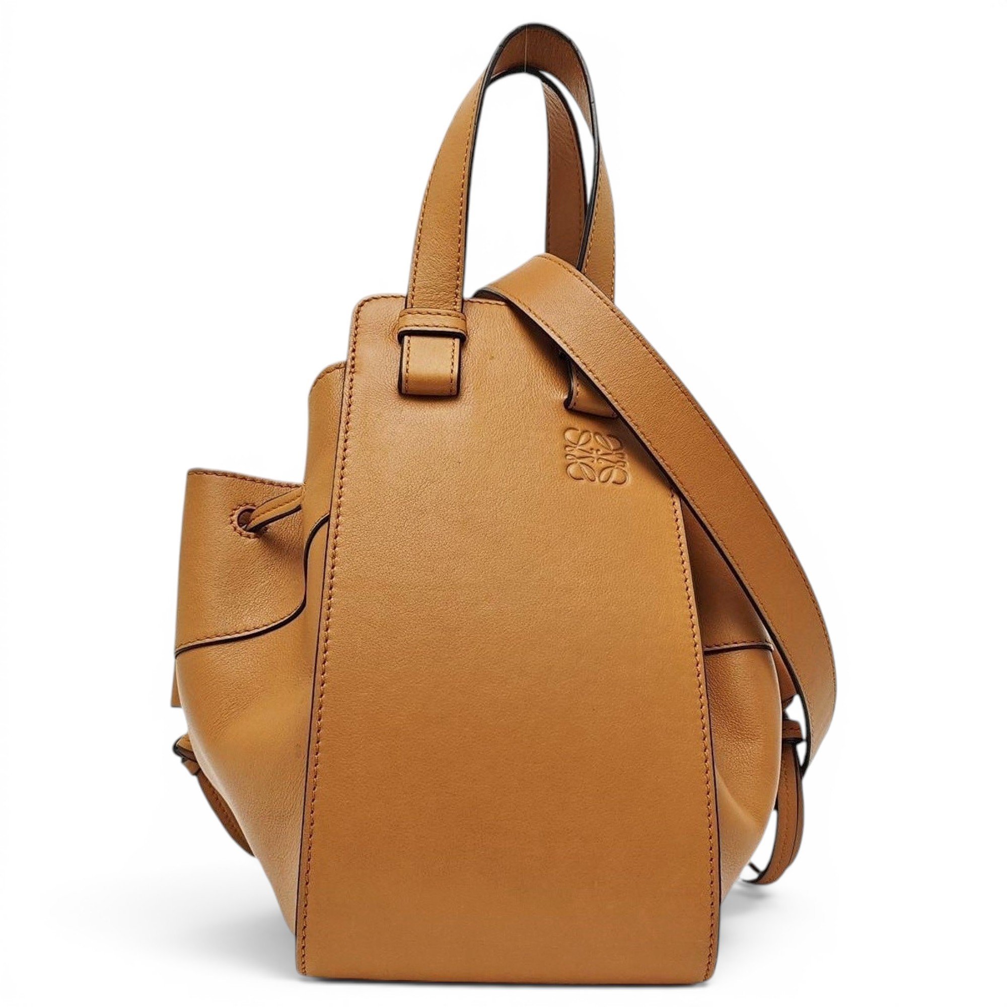 Hammock leather handbag