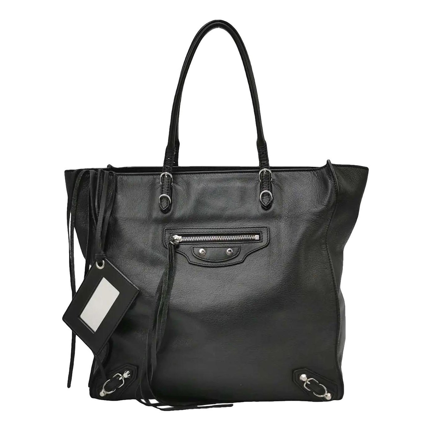 Papier leather handbag