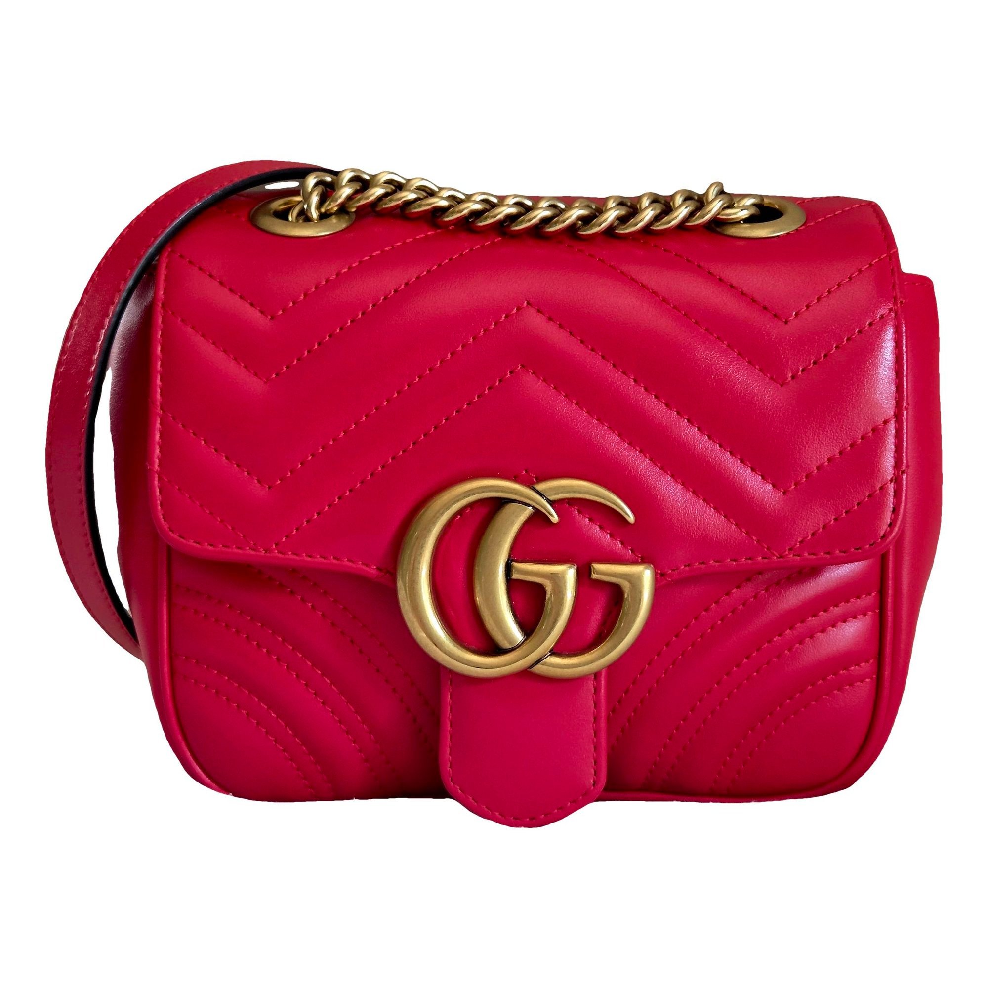 GG Marmont Flap leather crossbody bag