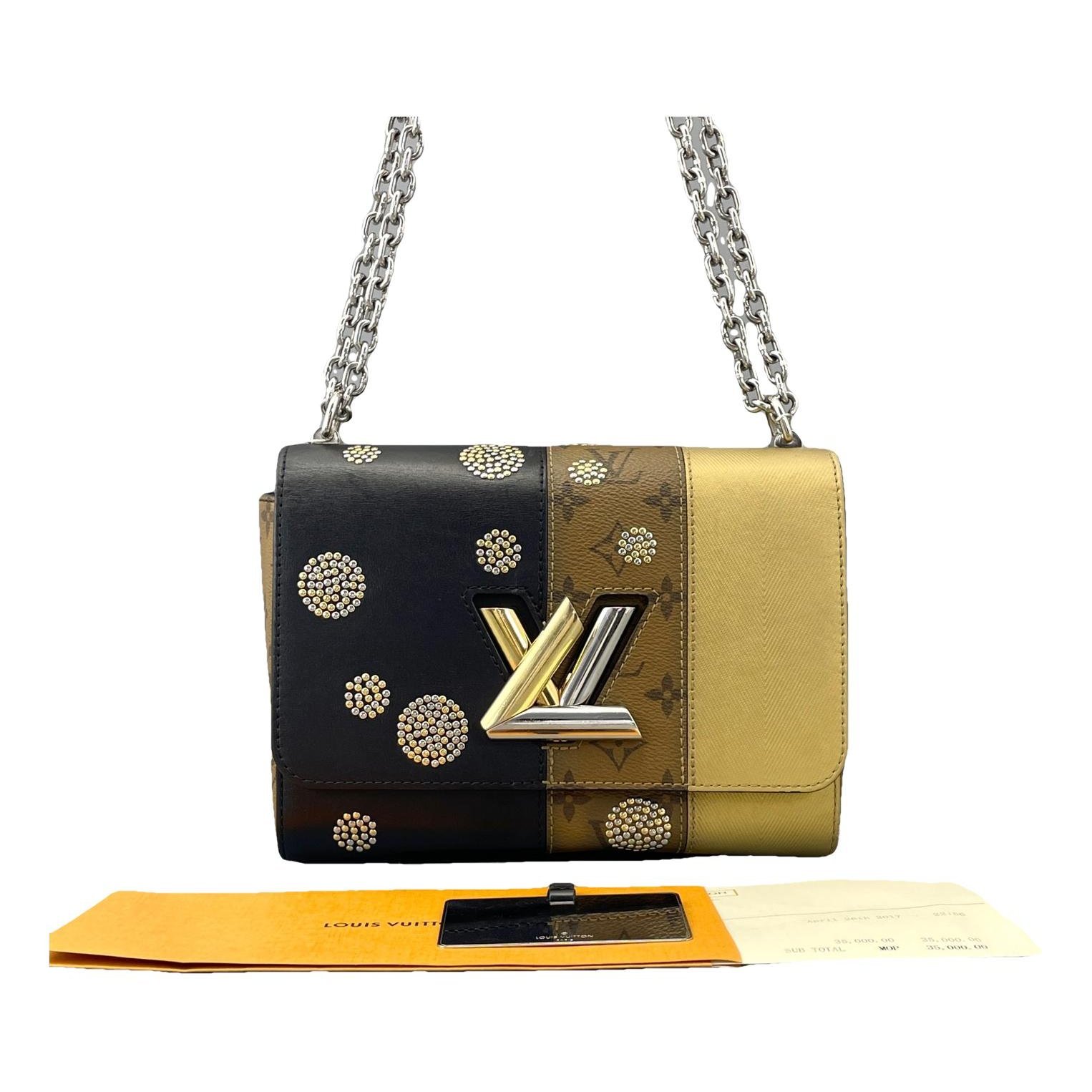 Twist leather handbag