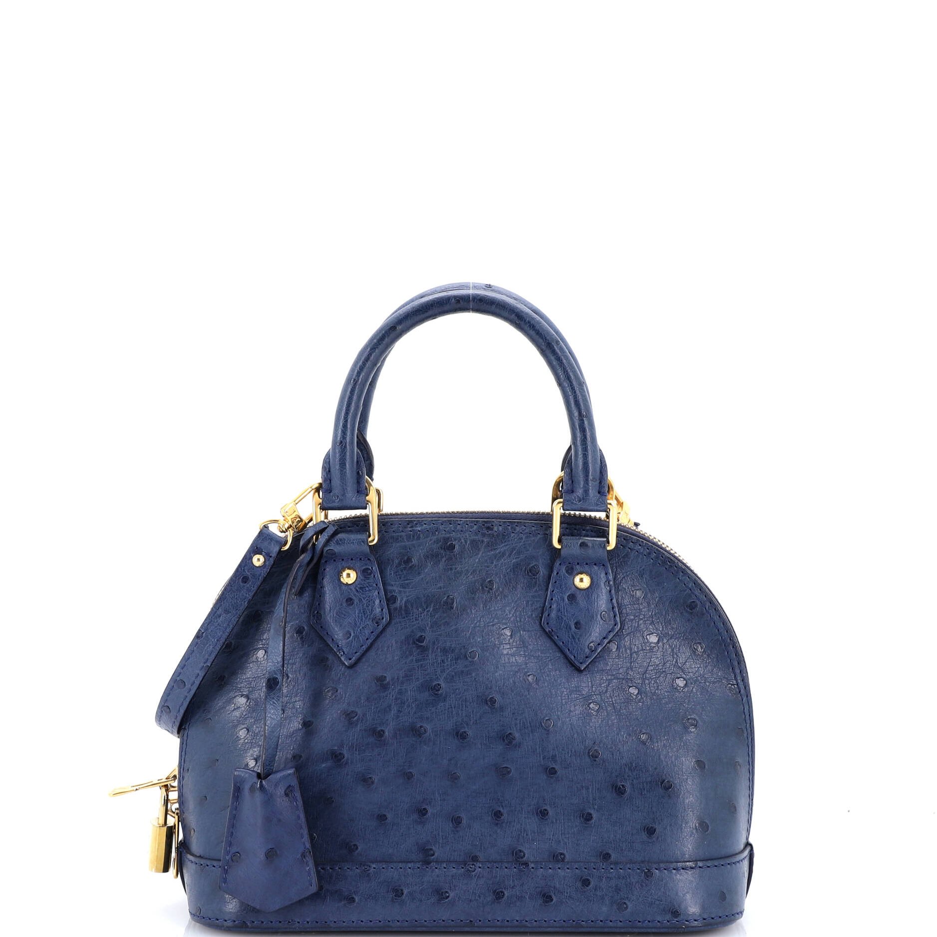 Louis Vuitton Alma Handbag Ostrich BB