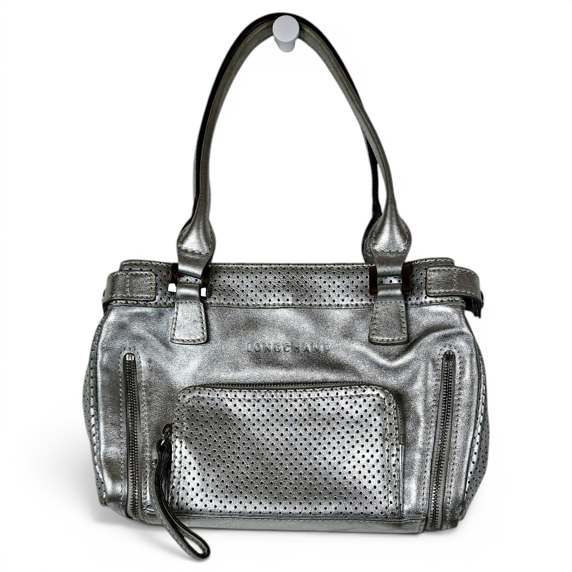 3D leather handbag