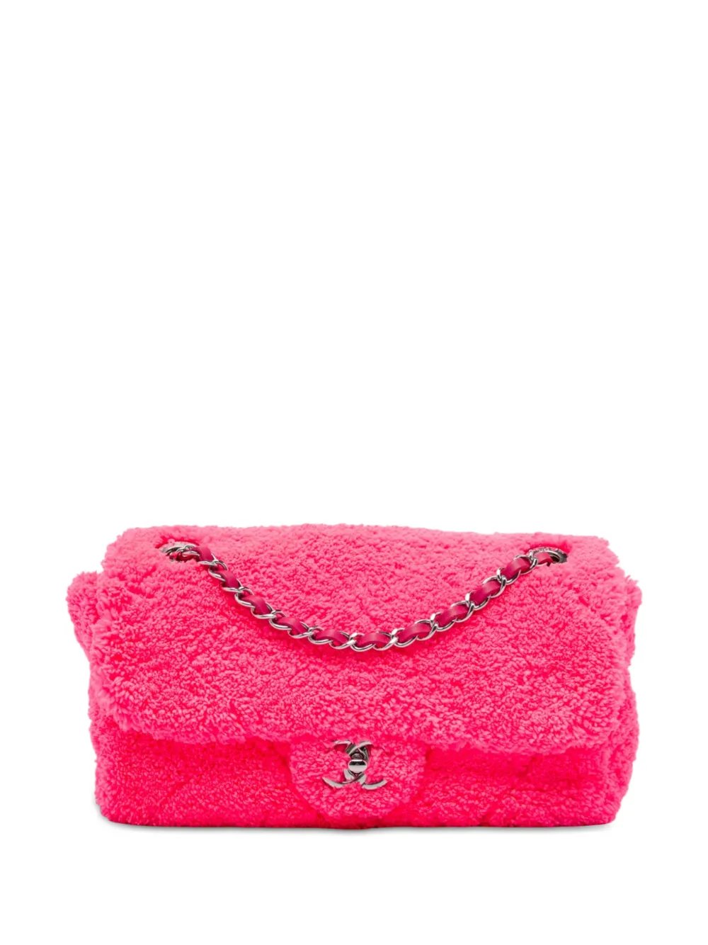 2019 Medium Quilted Terry Cloth Coco Beach Flap shoulder bag