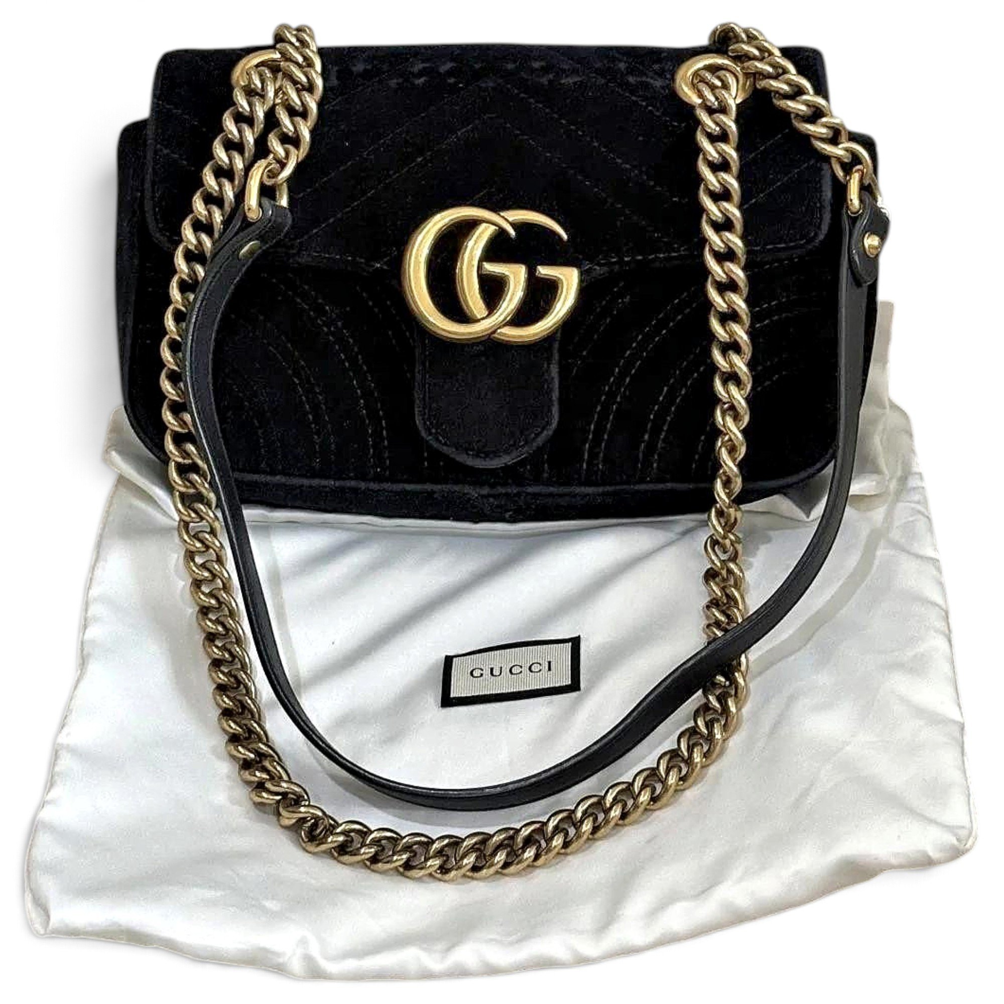 GG Marmont velvet handbag