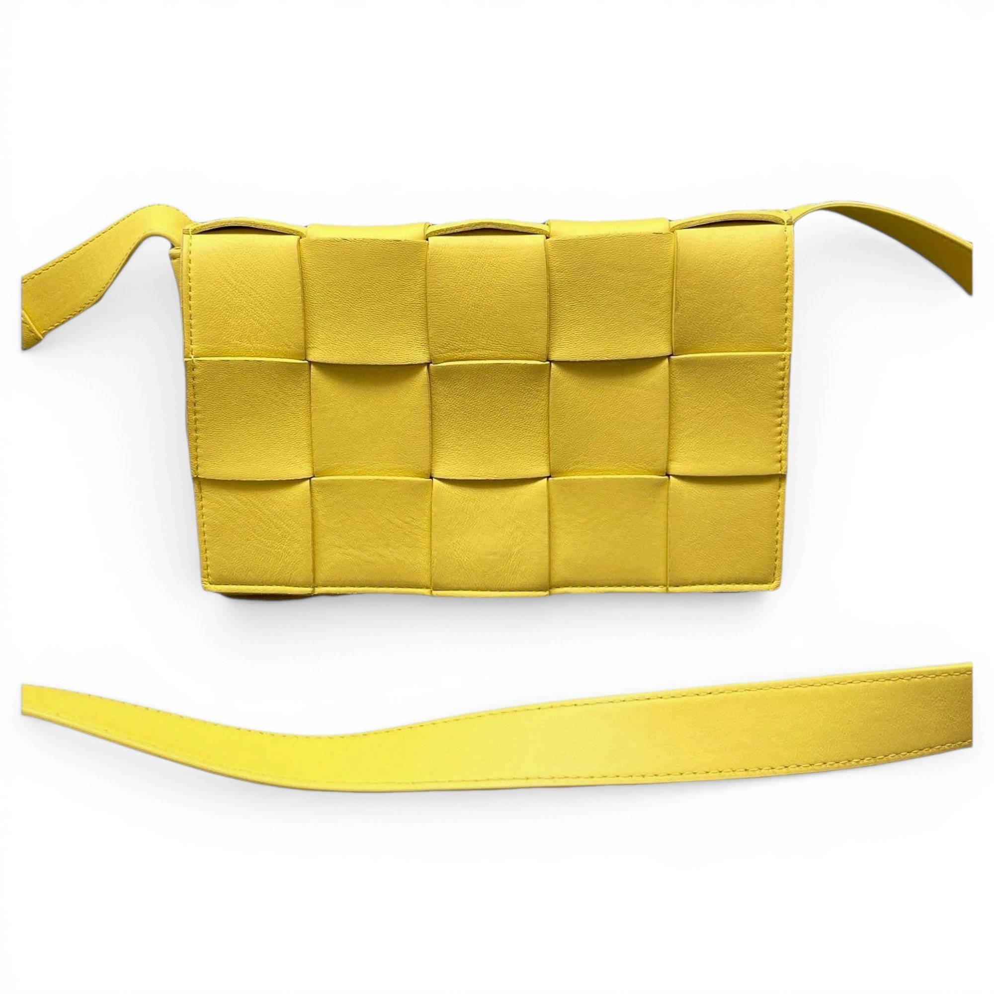 Cassette leather handbag