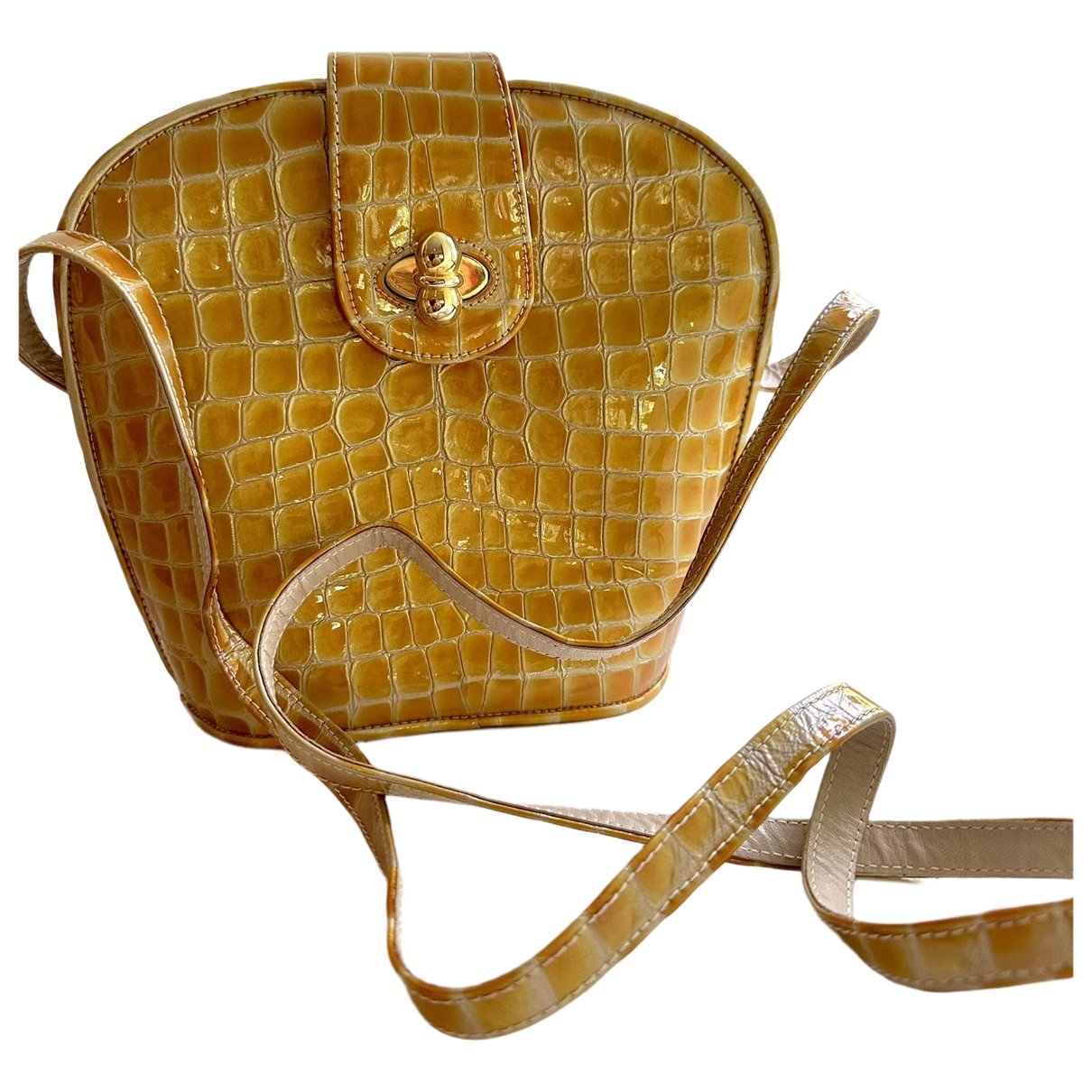 Patent leather handbag