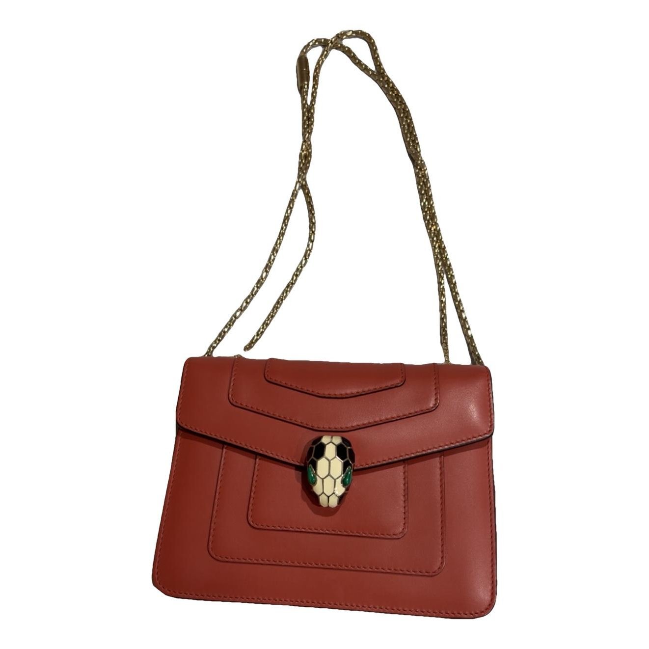 Serpenti leather handbag