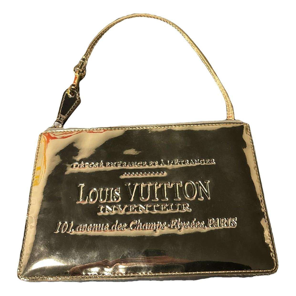 Patent leather handbag