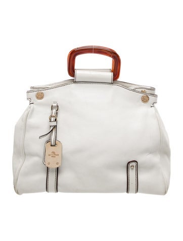 Leather Top Handle Bag