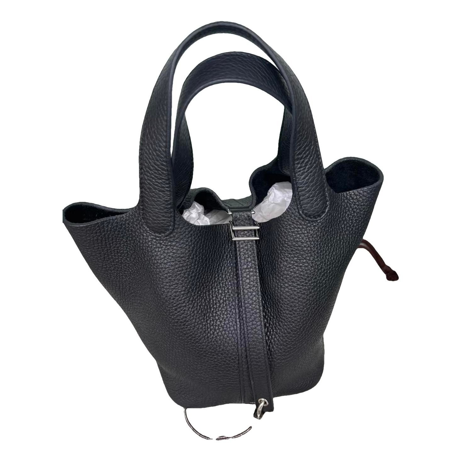 Picotin leather tote