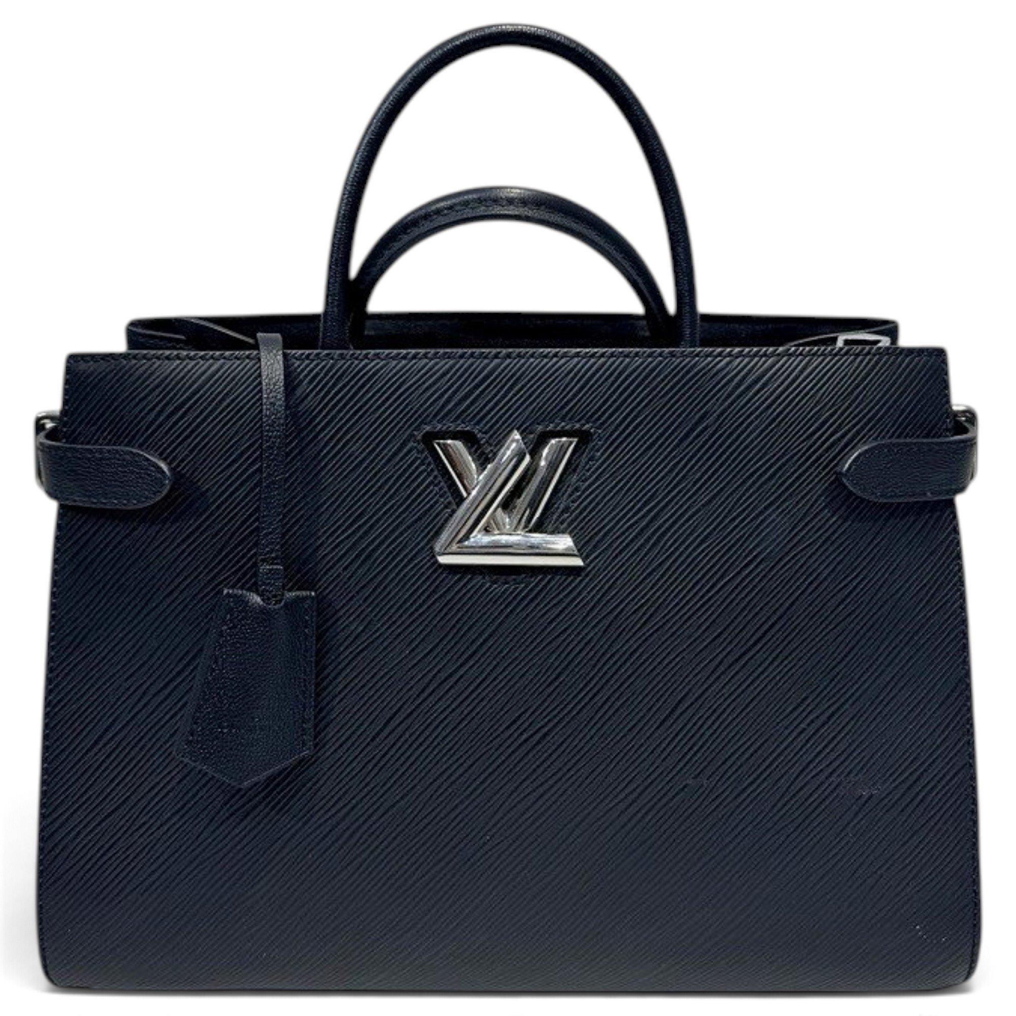 Twist leather handbag