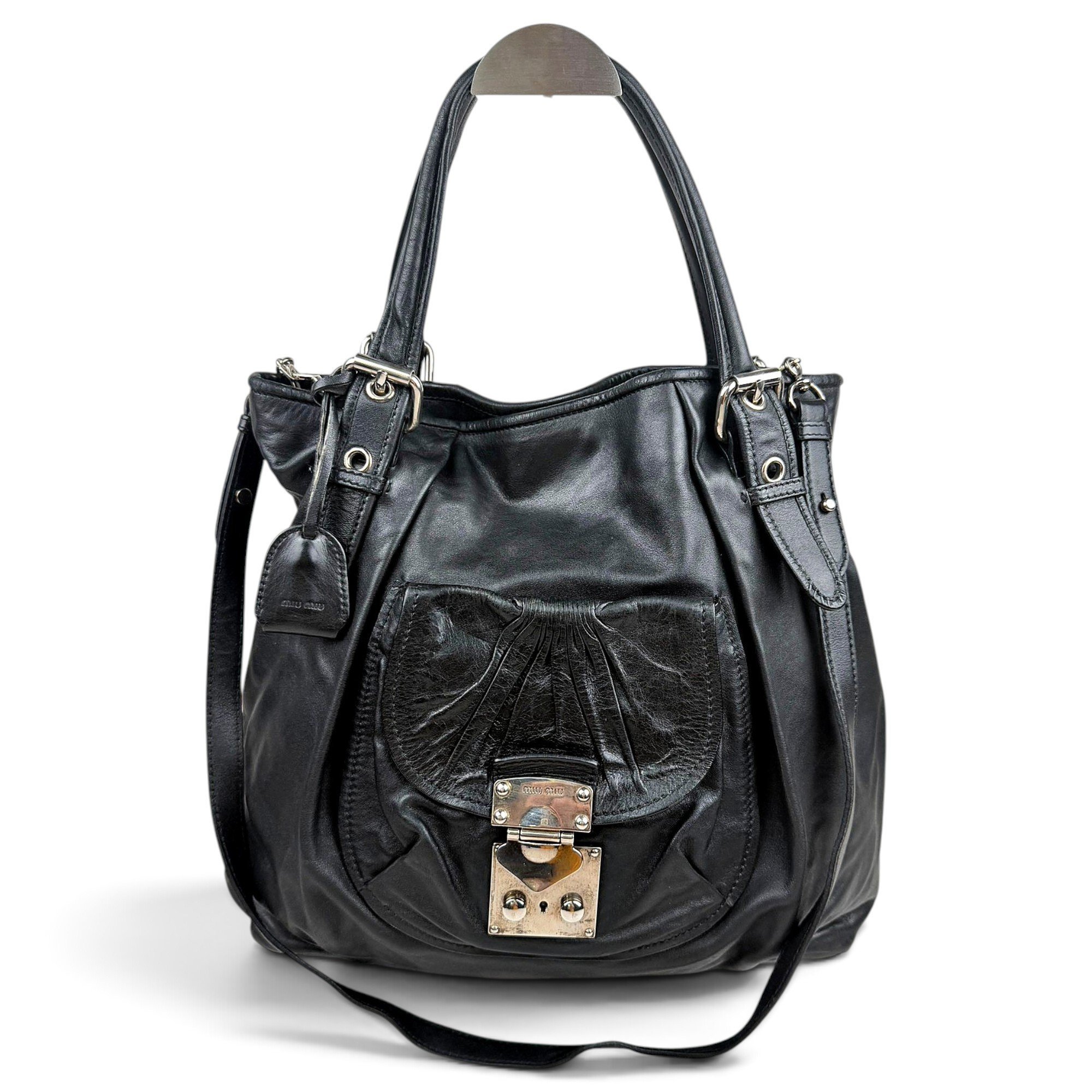 Vitello leather crossbody bag