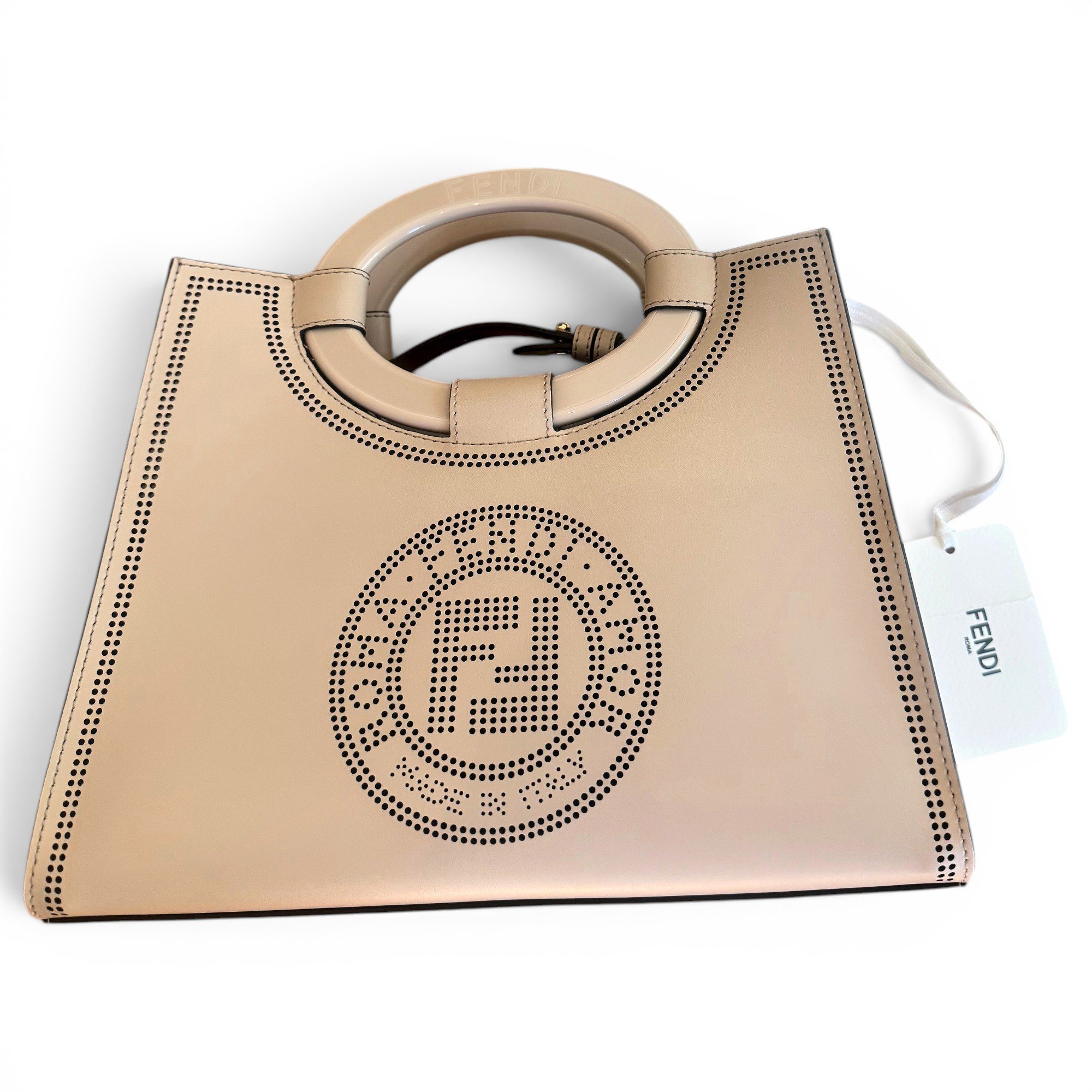 Runaway leather handbag