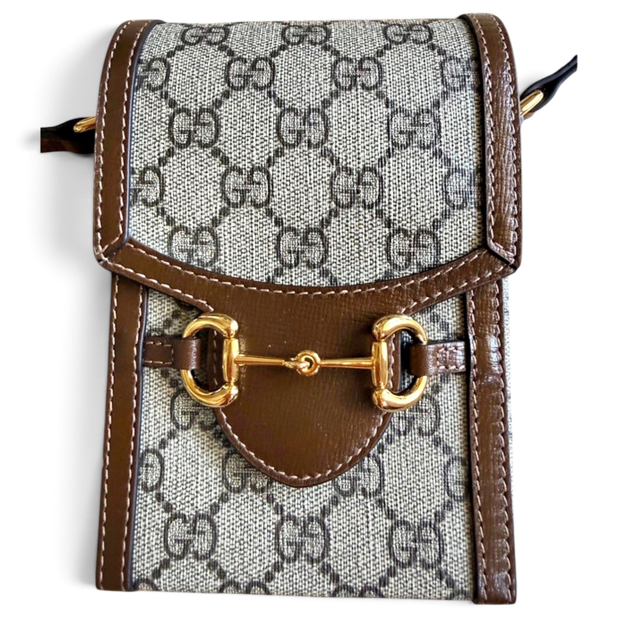 Horsebit 1955 Vertical leather crossbody bag