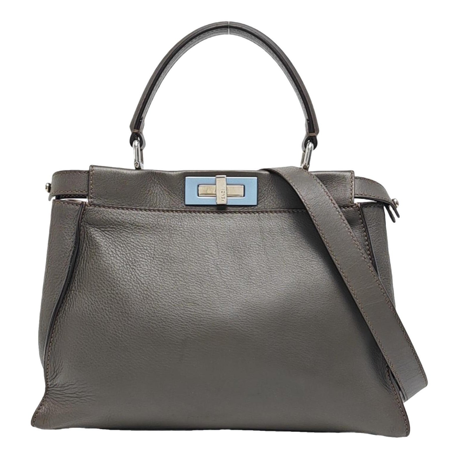 Peekaboo leather handbag