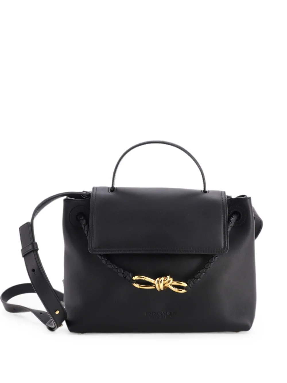Ciao Ciao Top Handle Bag Leather with Intrecciato Detail Small satchel