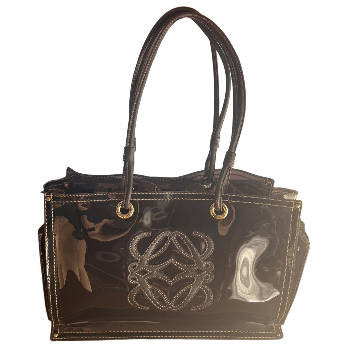 Anagram vinyl handbag