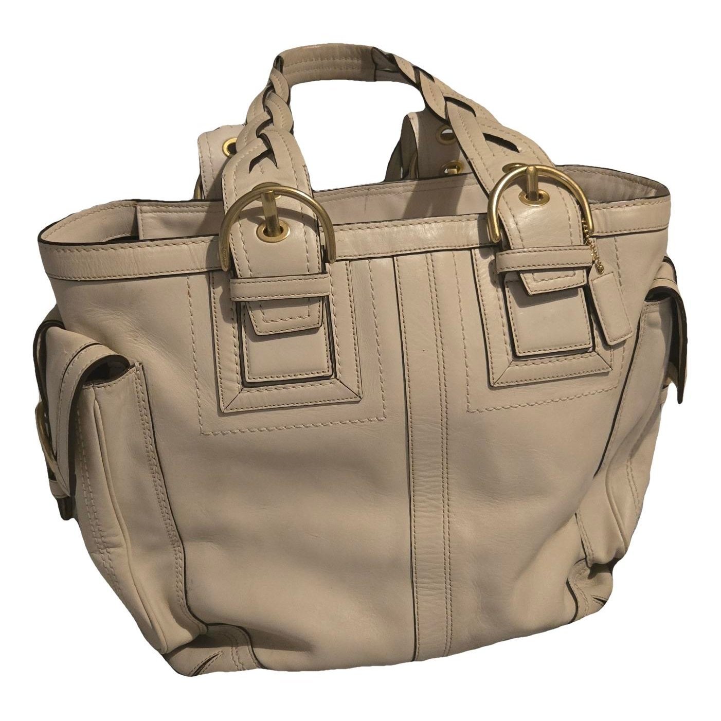 Leather tote