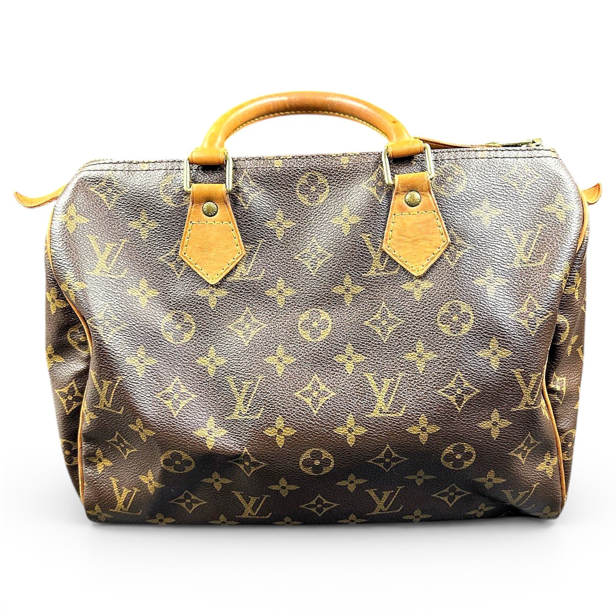 Speedy leather handbag