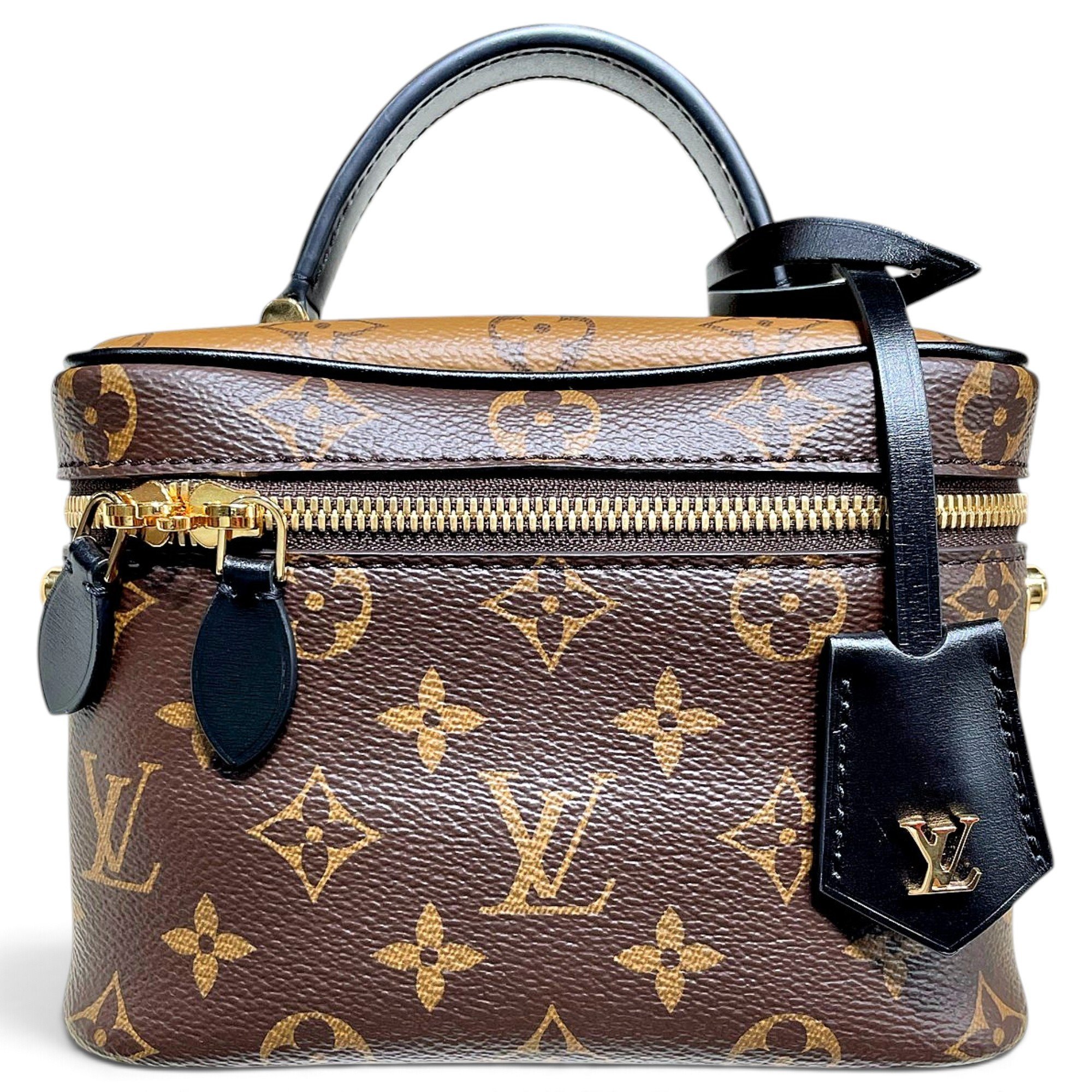 Vanity leather handbag