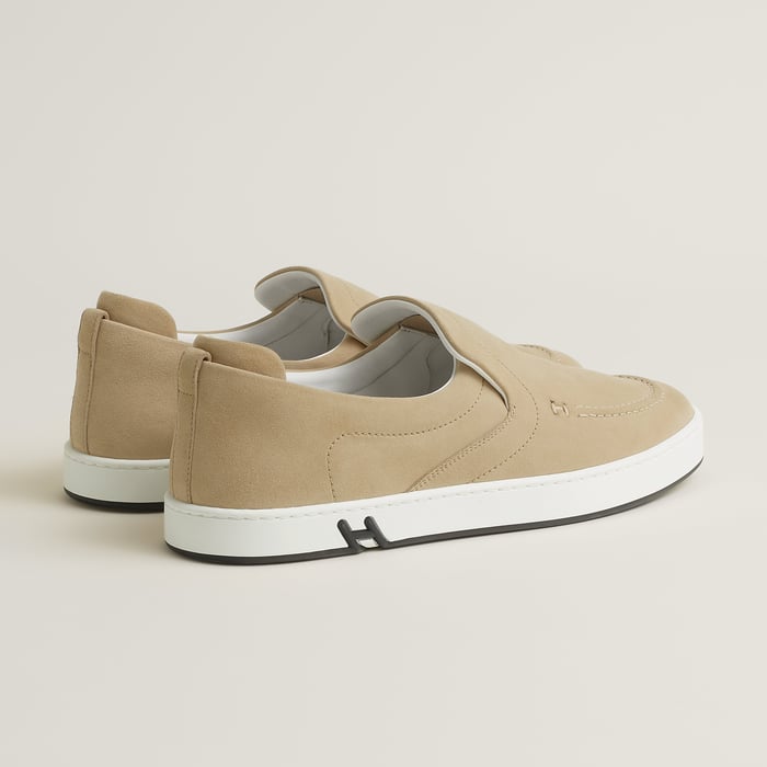 Beige Lin Kiddy Slip-on Sneaker