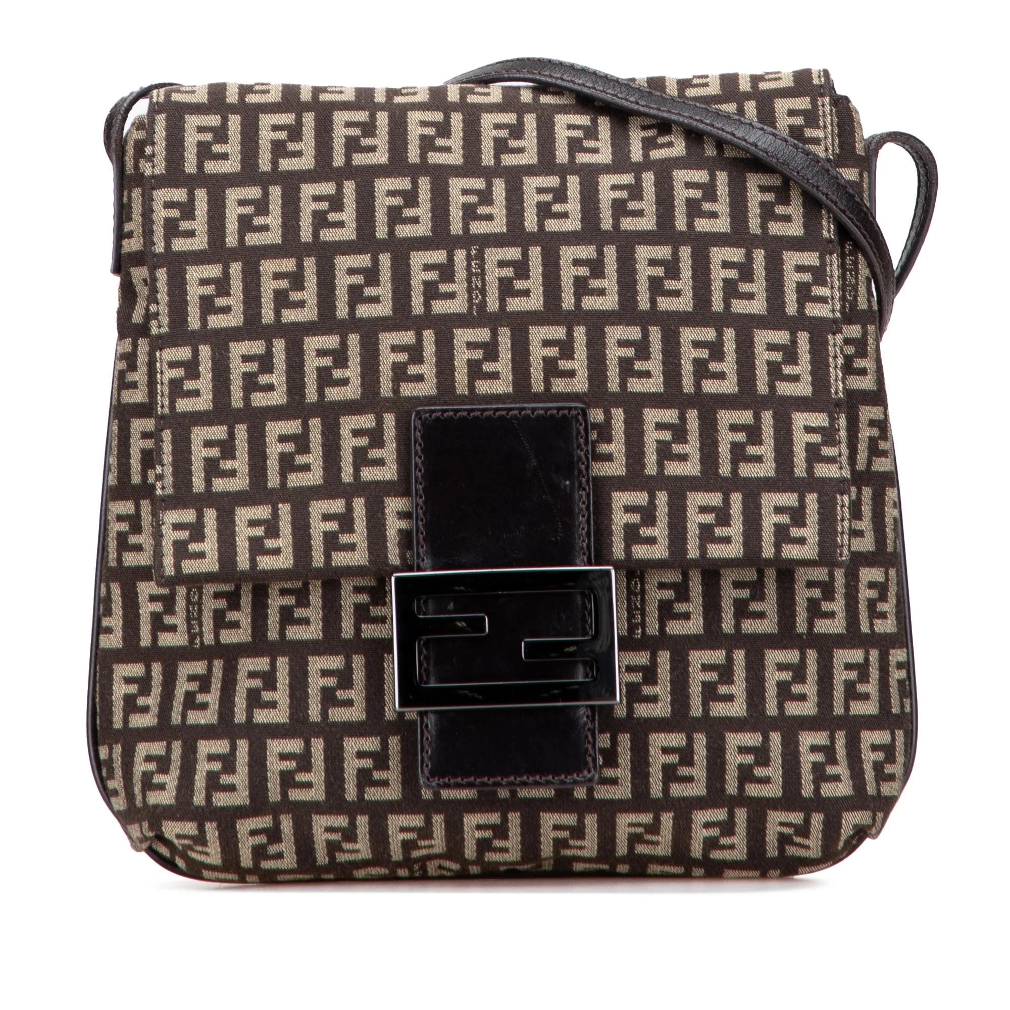 Pocket leather crossbody bag