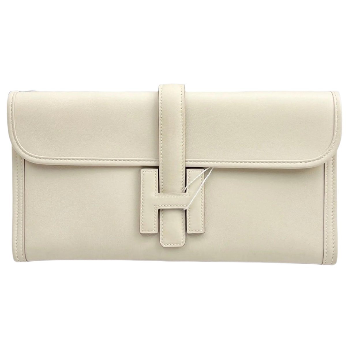 Jige leather clutch bag