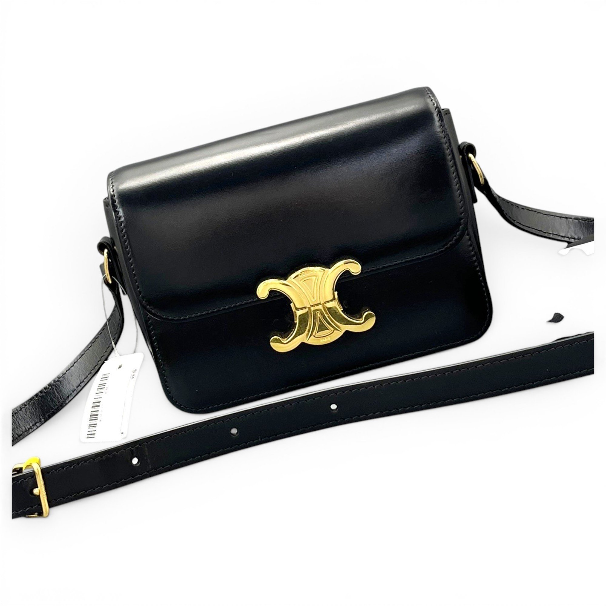 Triomphe leather handbag