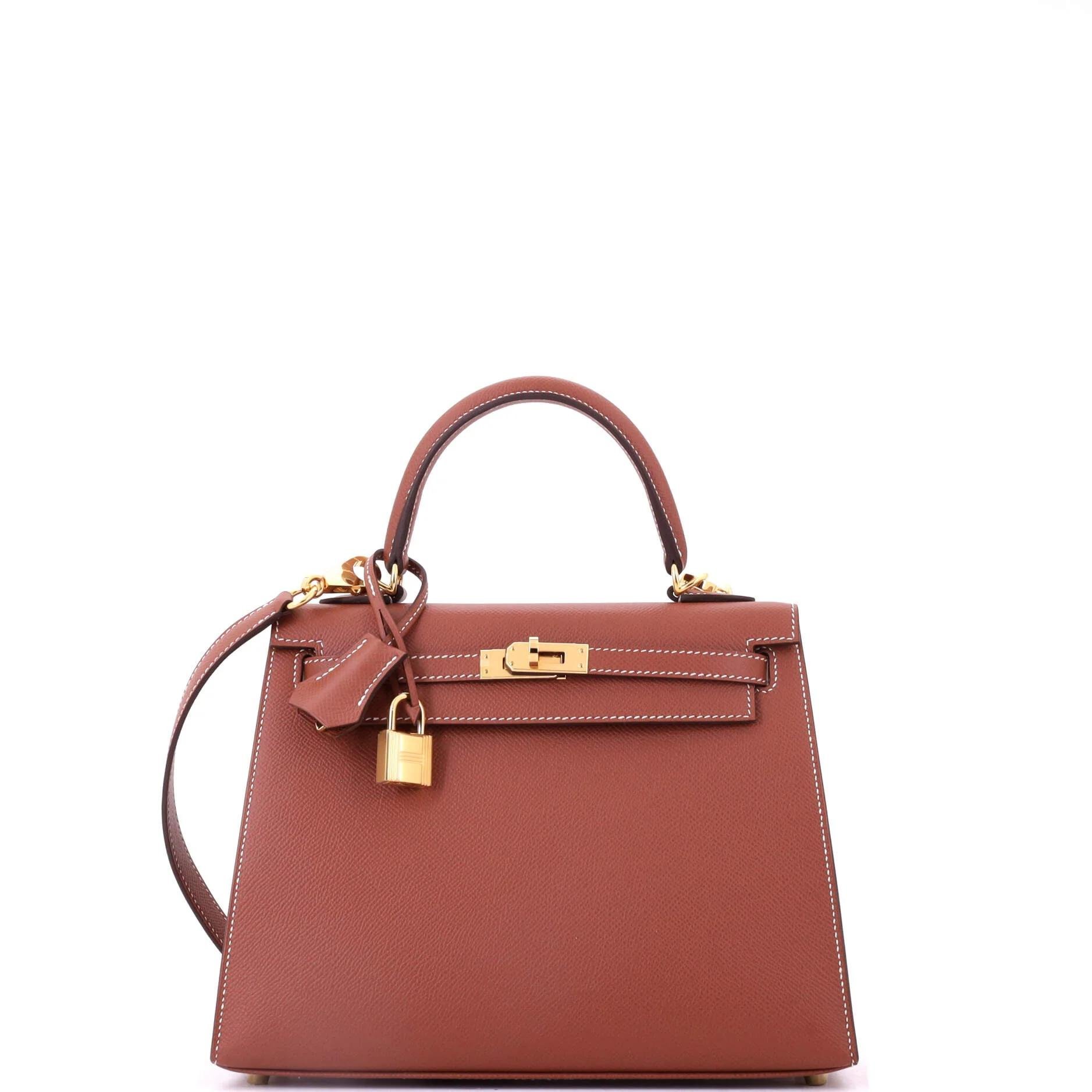 Kelly 25 leather handbag