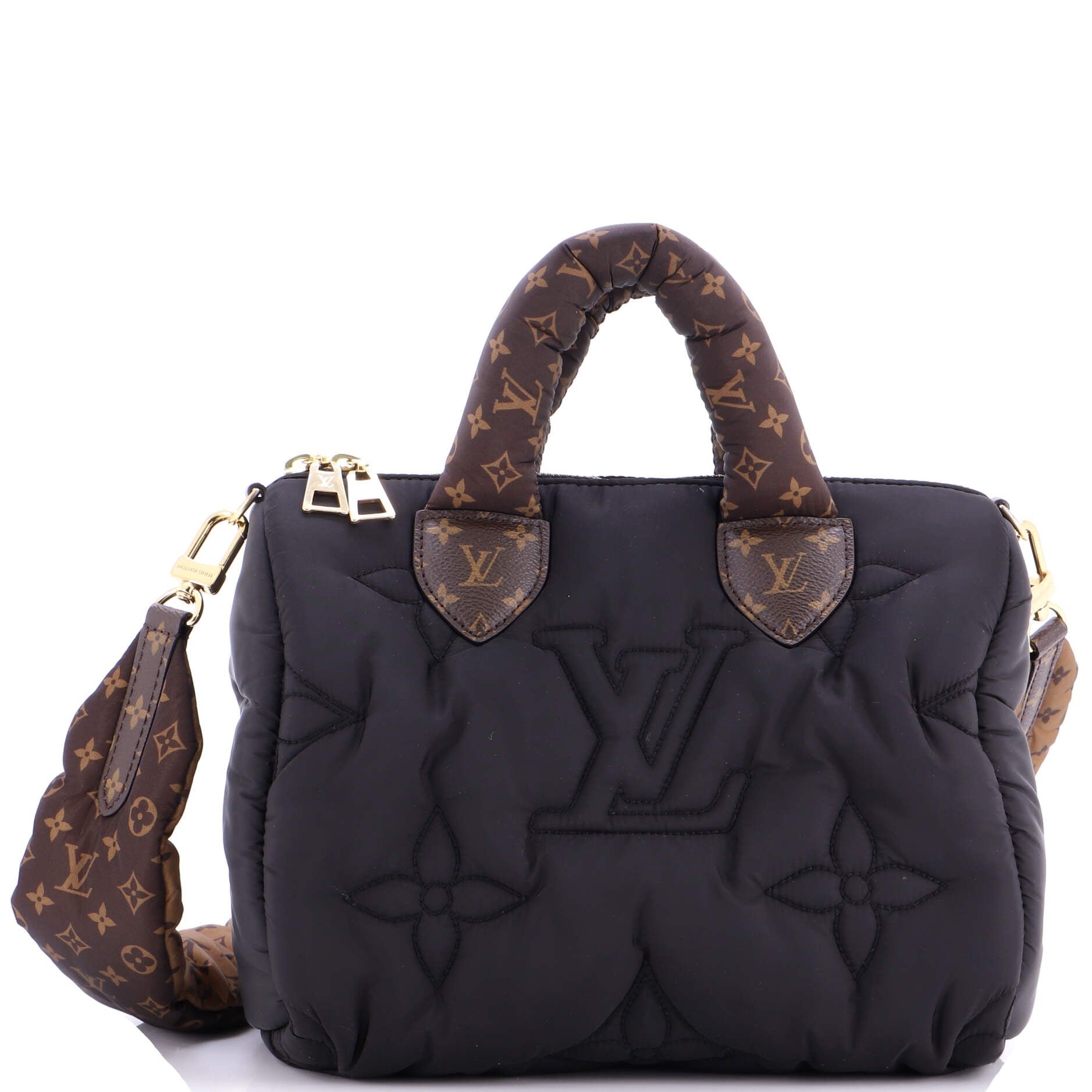 Louis Vuitton Speedy Bandouliere Bag Monogram Quilted Econyl Nylon 25