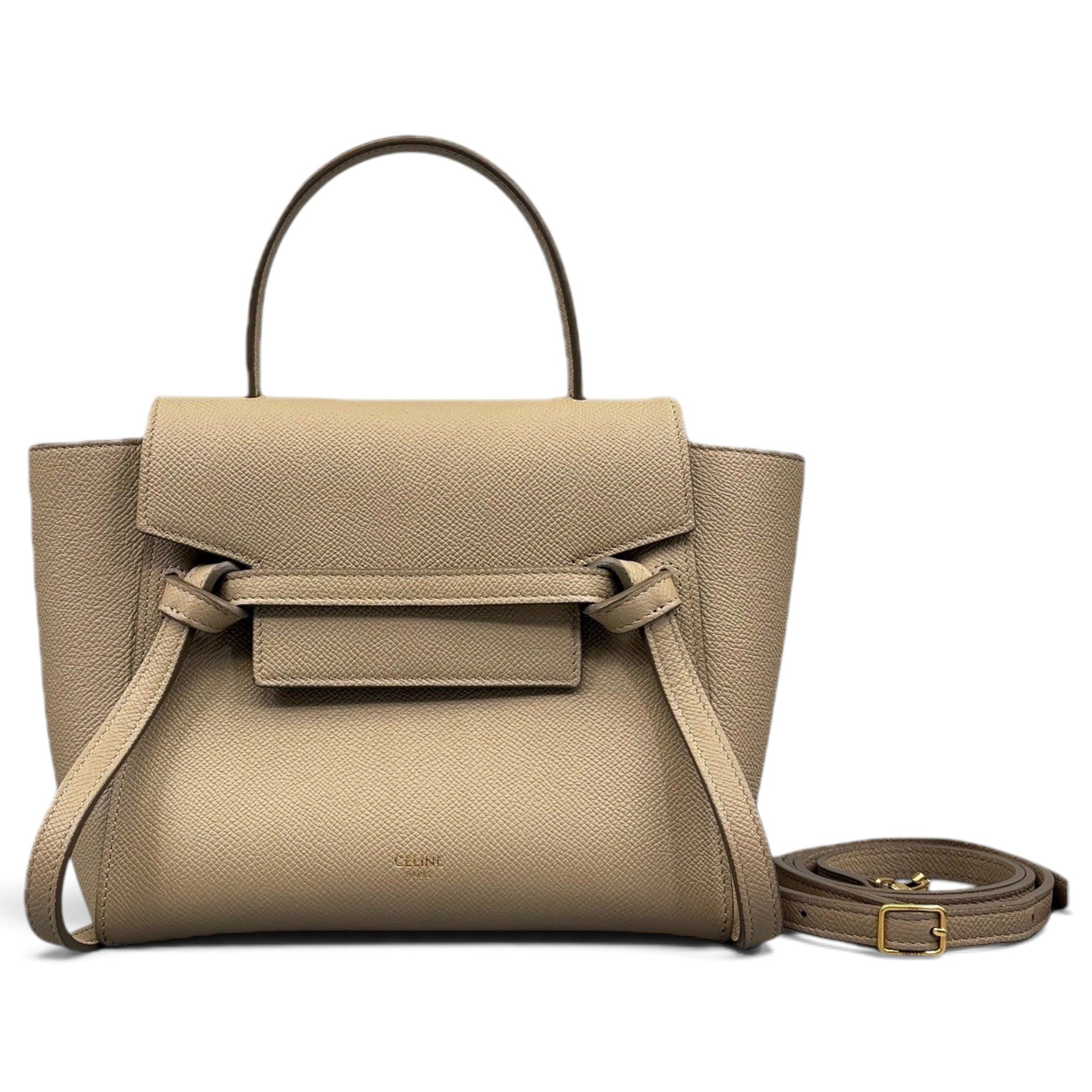 Belt leather handbag