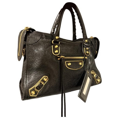 Classic Metalic leather handbag