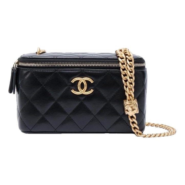 Vanity leather handbag