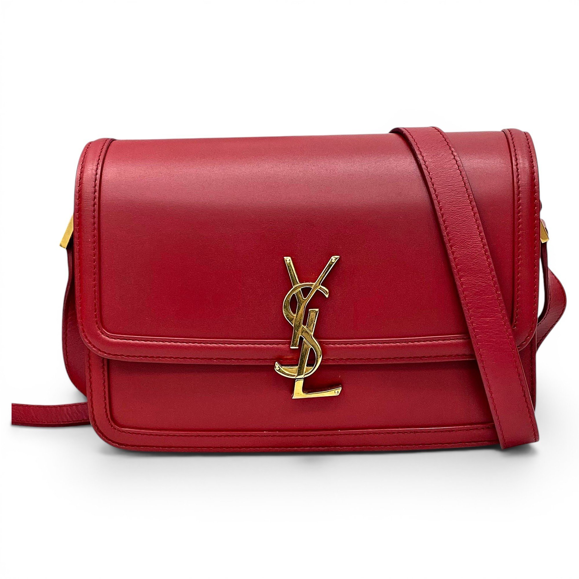 Solférino leather handbag