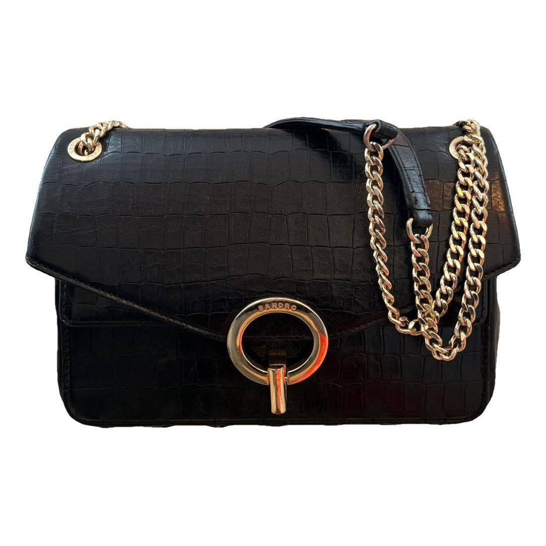 Sandro Yza leather crossbody bag
