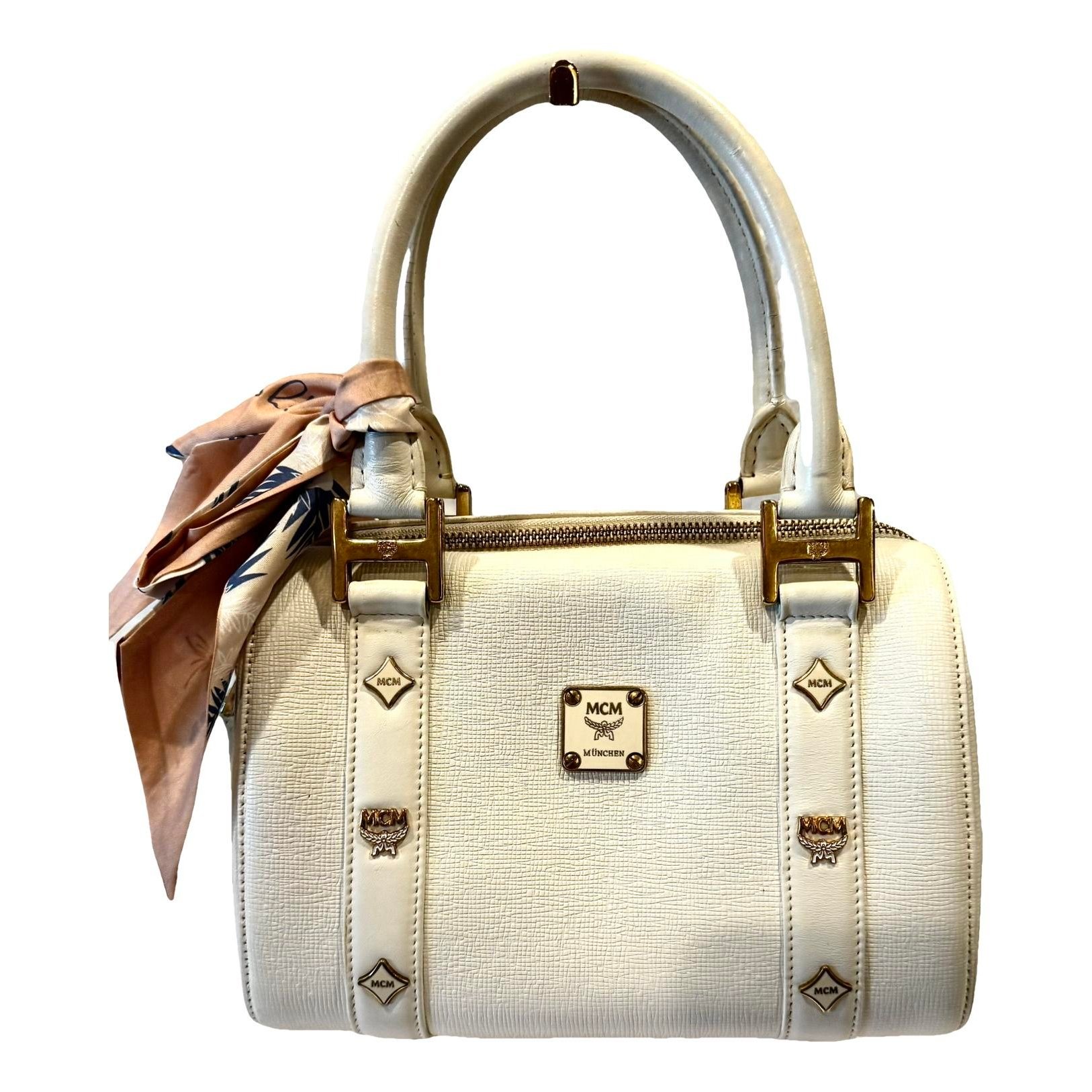 Boston leather satchel
