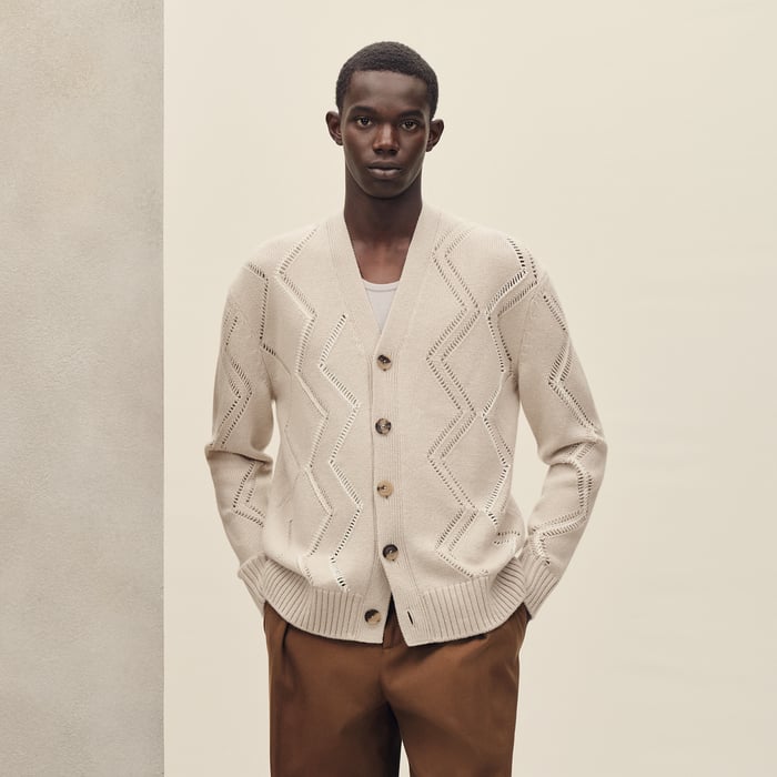 Ficelle "Jour Et Ajours" Buttoned Cardigan