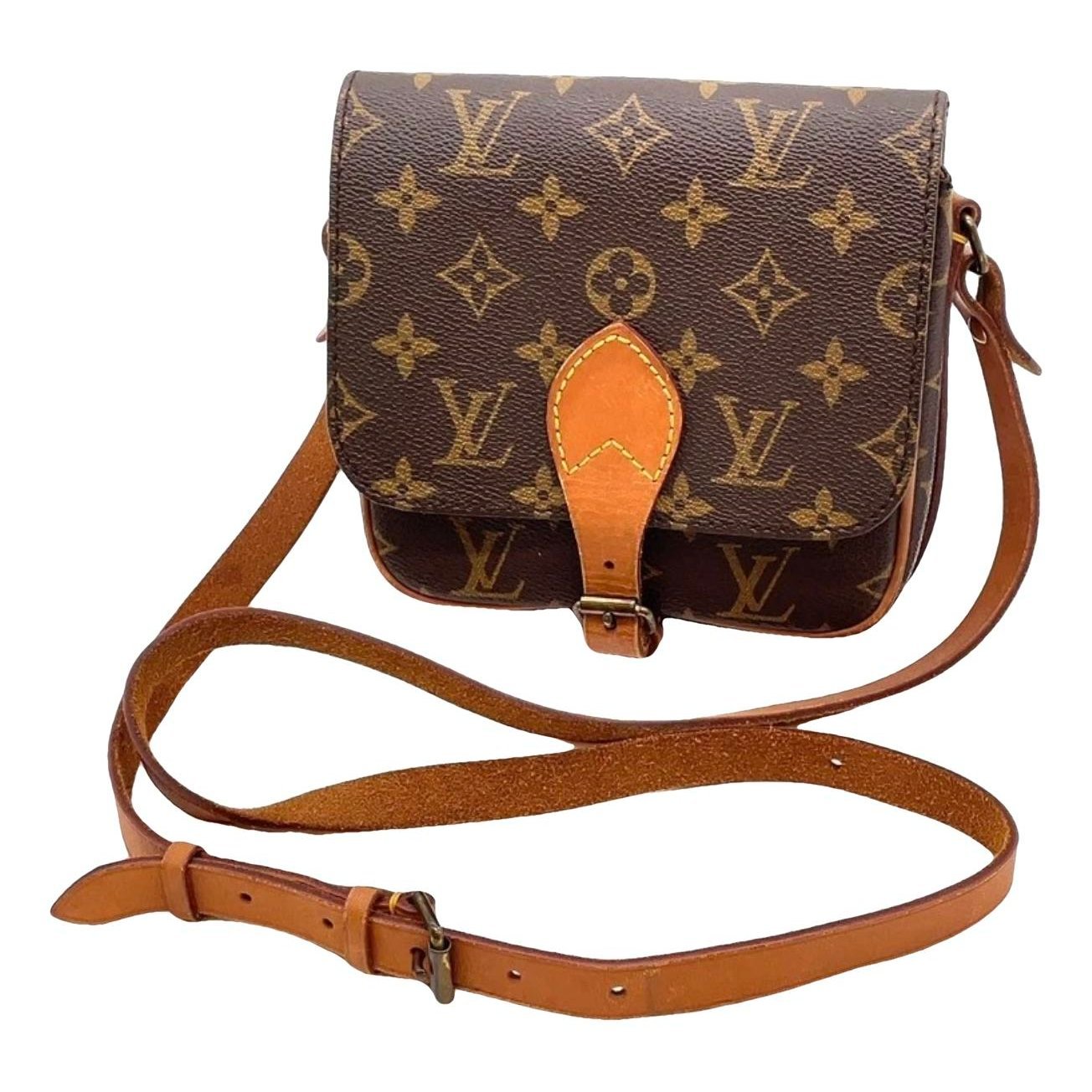 Cartouchière leather crossbody bag