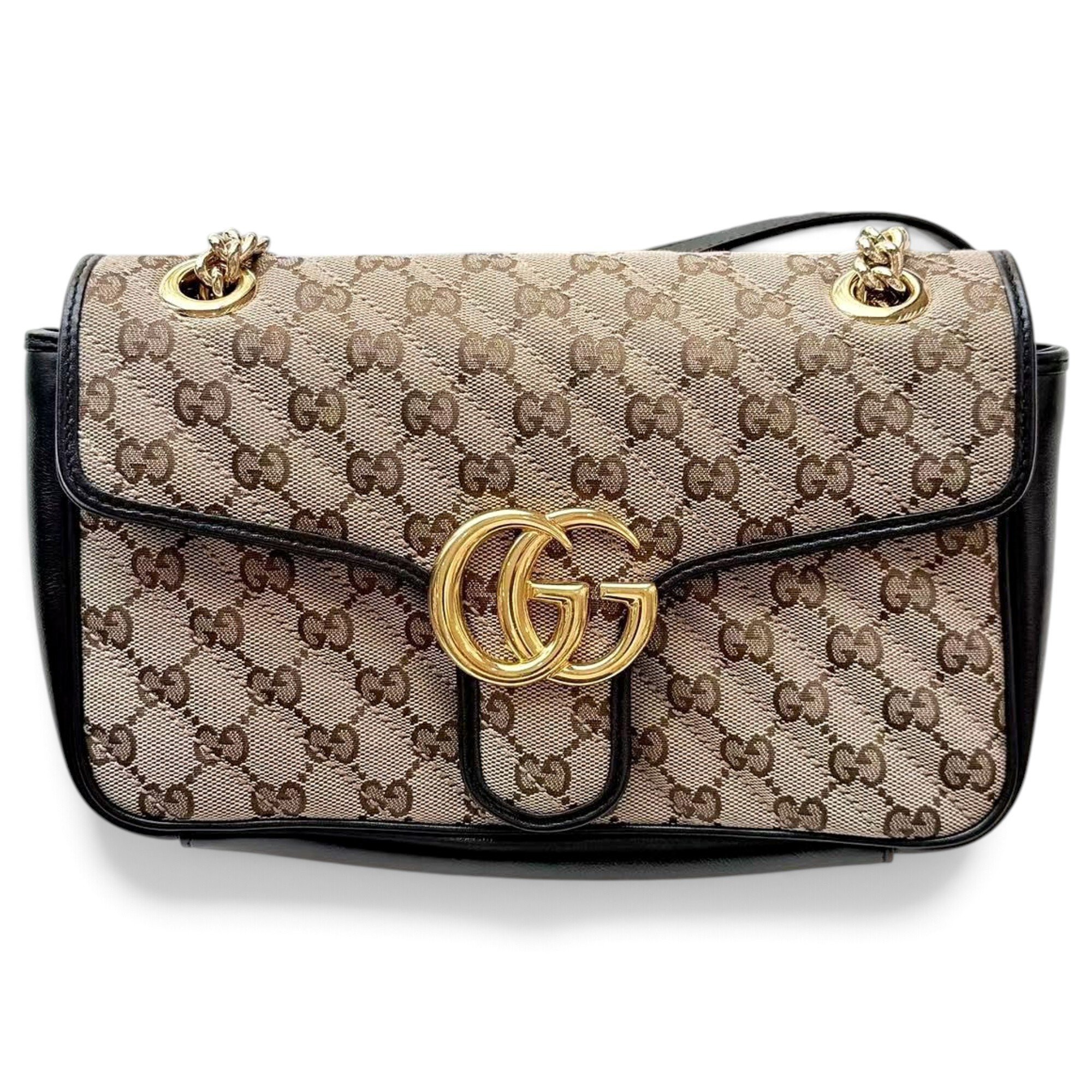 GG Marmont Flap leather handbag