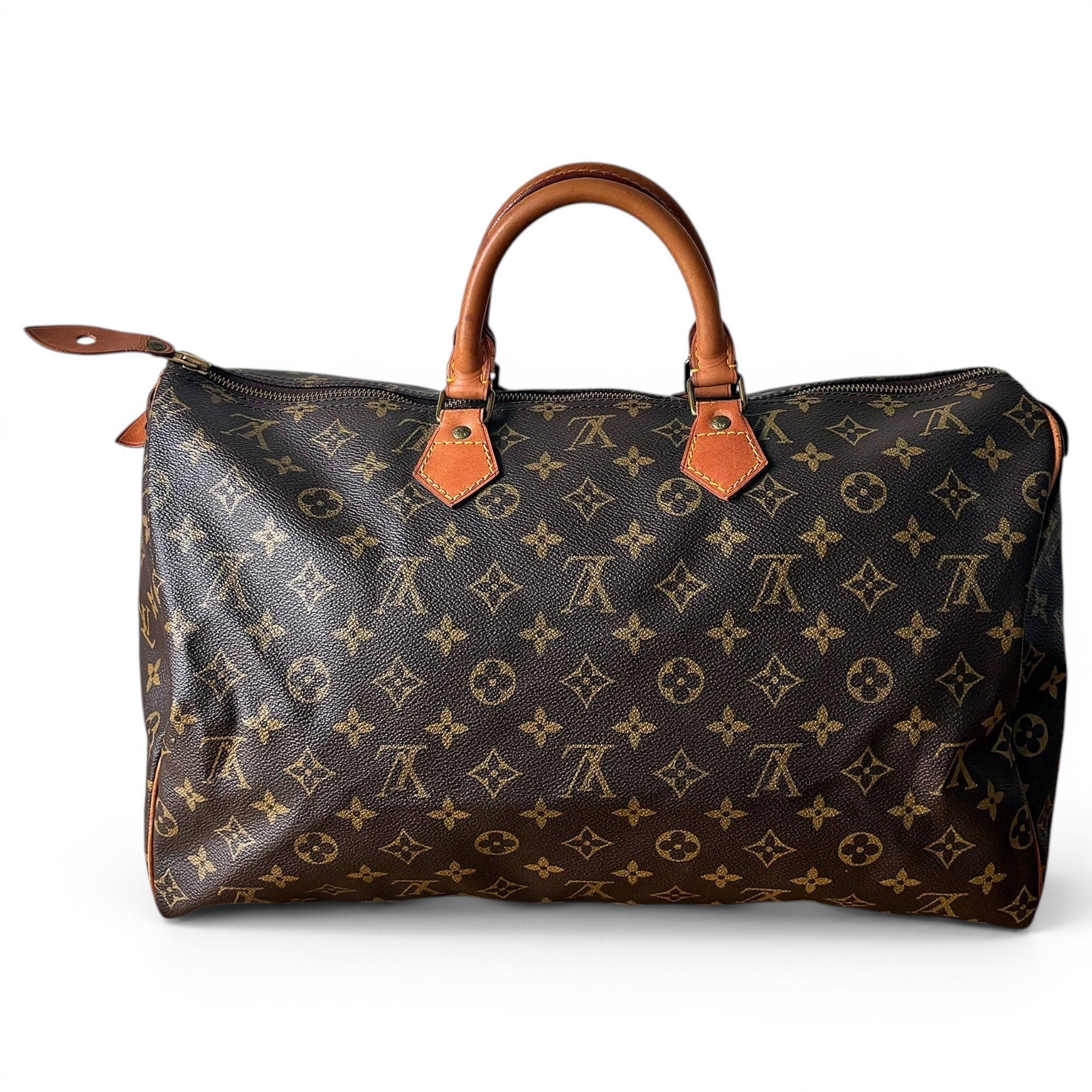 Speedy leather handbag