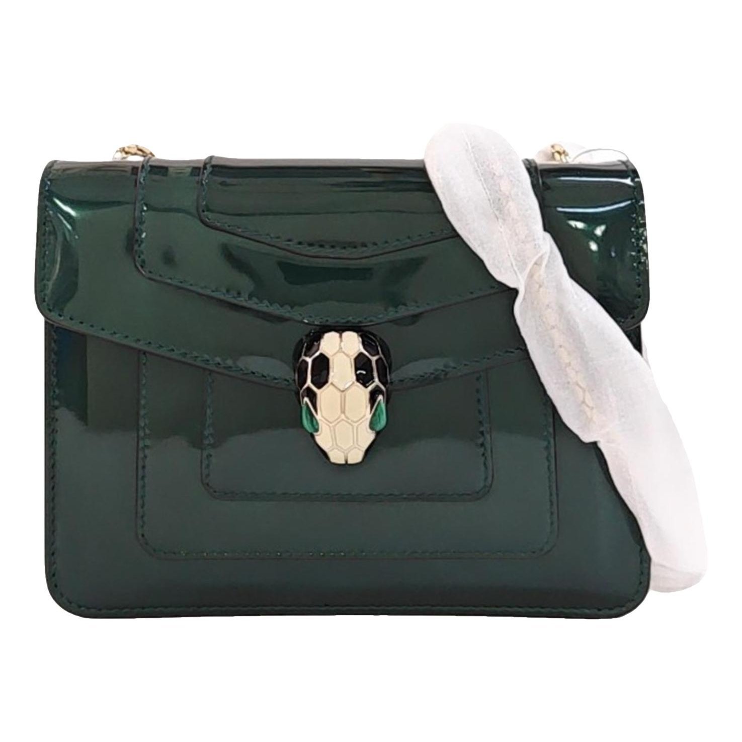 Patent leather handbag