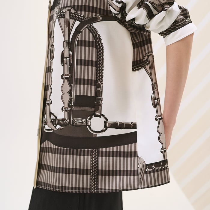 Blanc Cassé "Coaching Remix" Wide Shirt