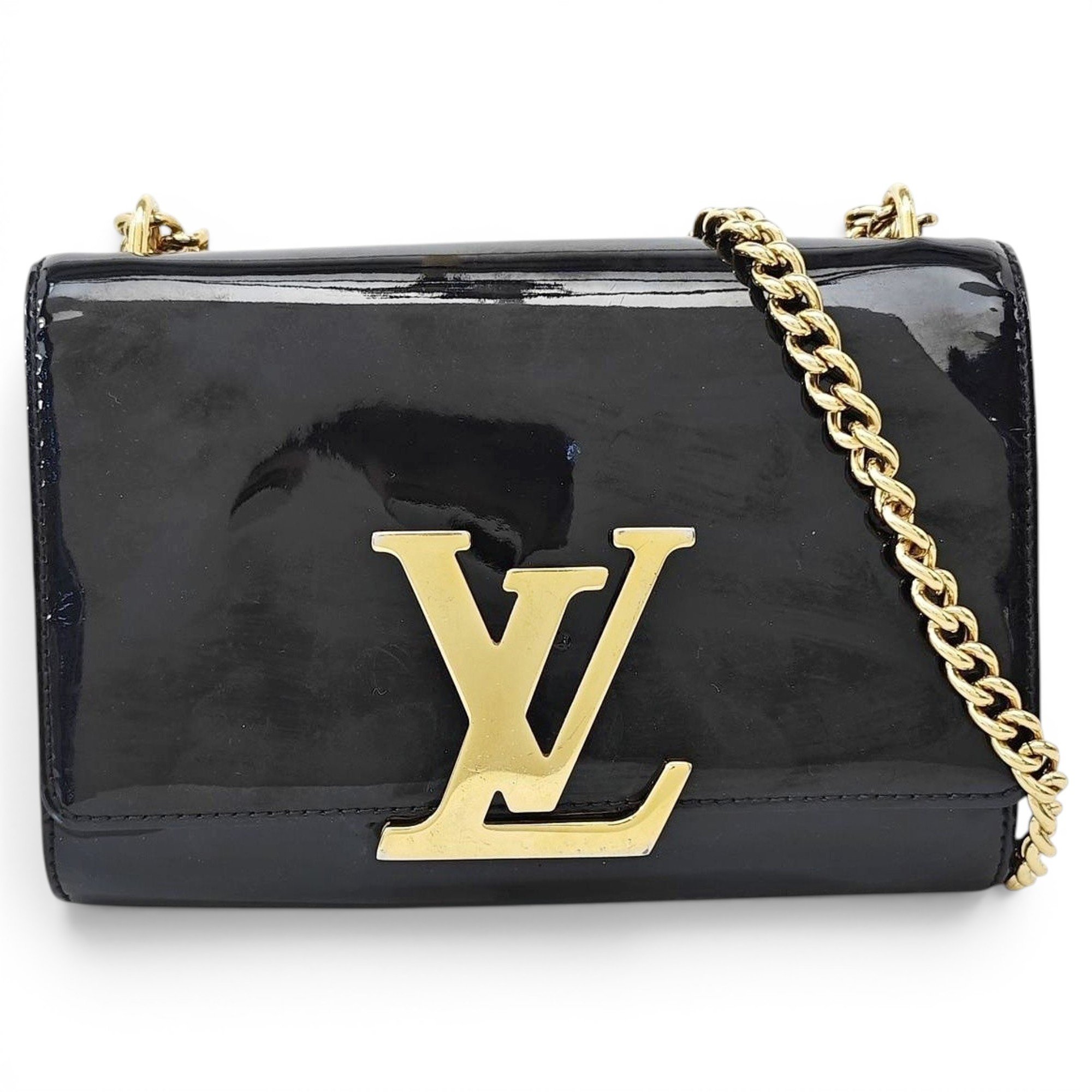 Louise patent leather handbag