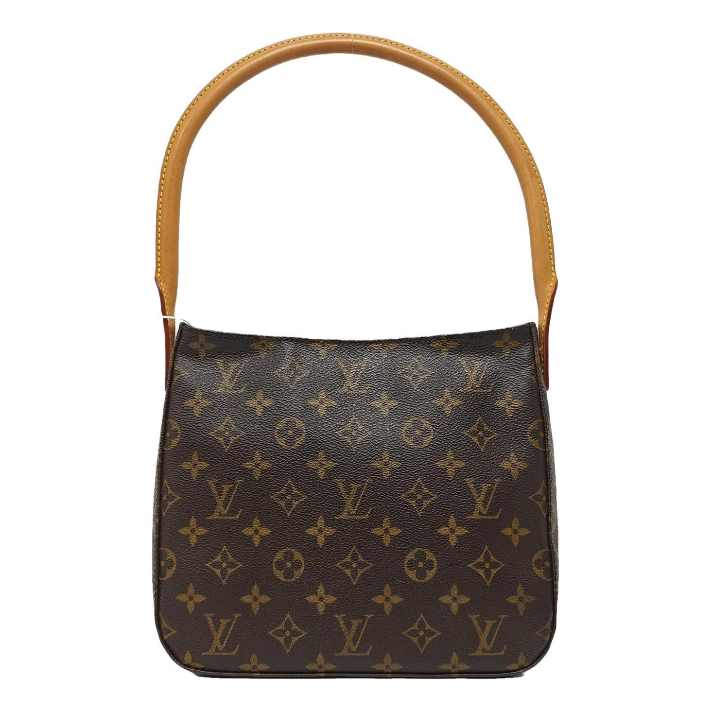 Looping leather handbag