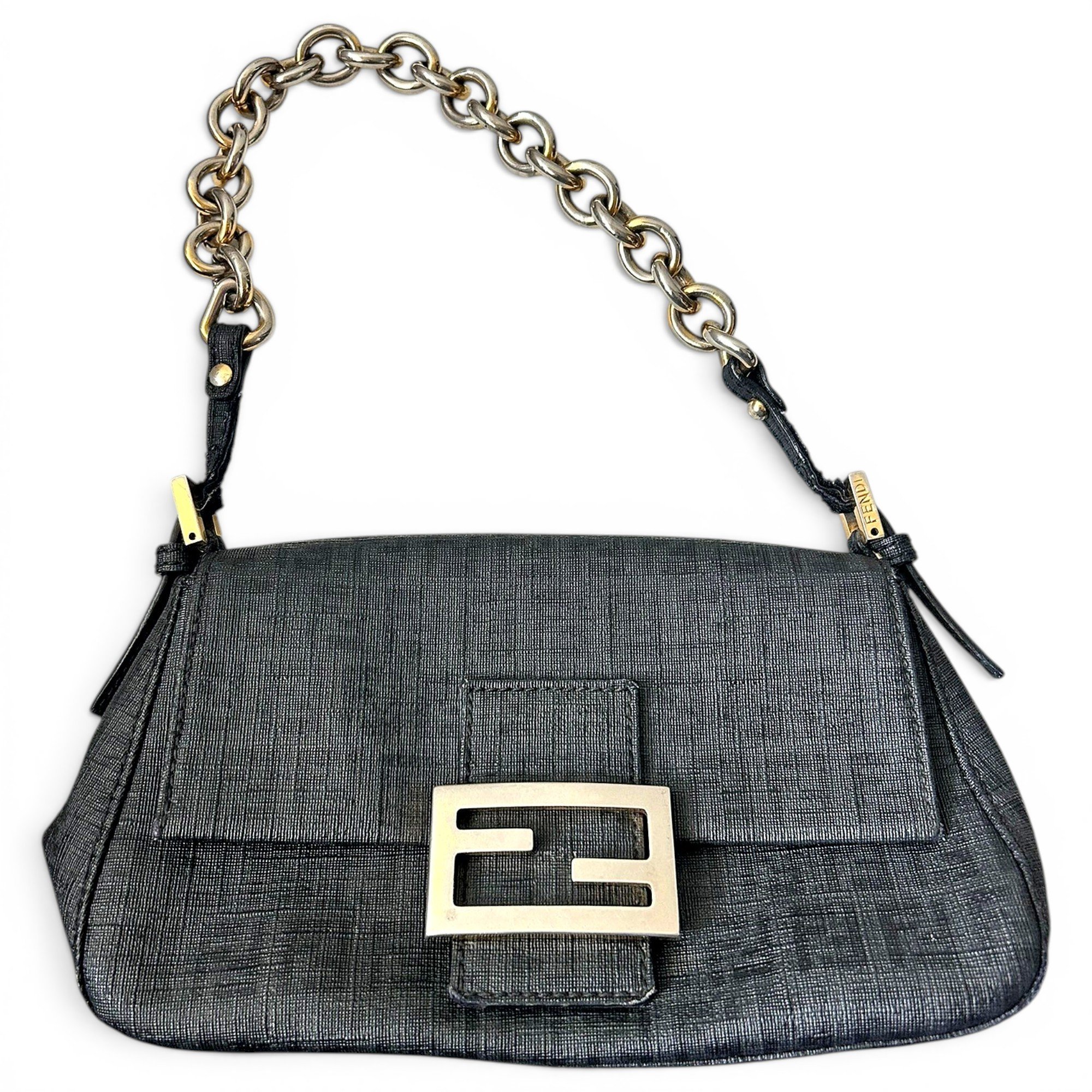 Baguette leather handbag
