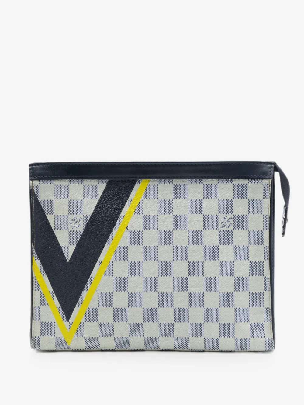 2017 Damier Azur Americas Cup Pochette Voyage MM clutch bag