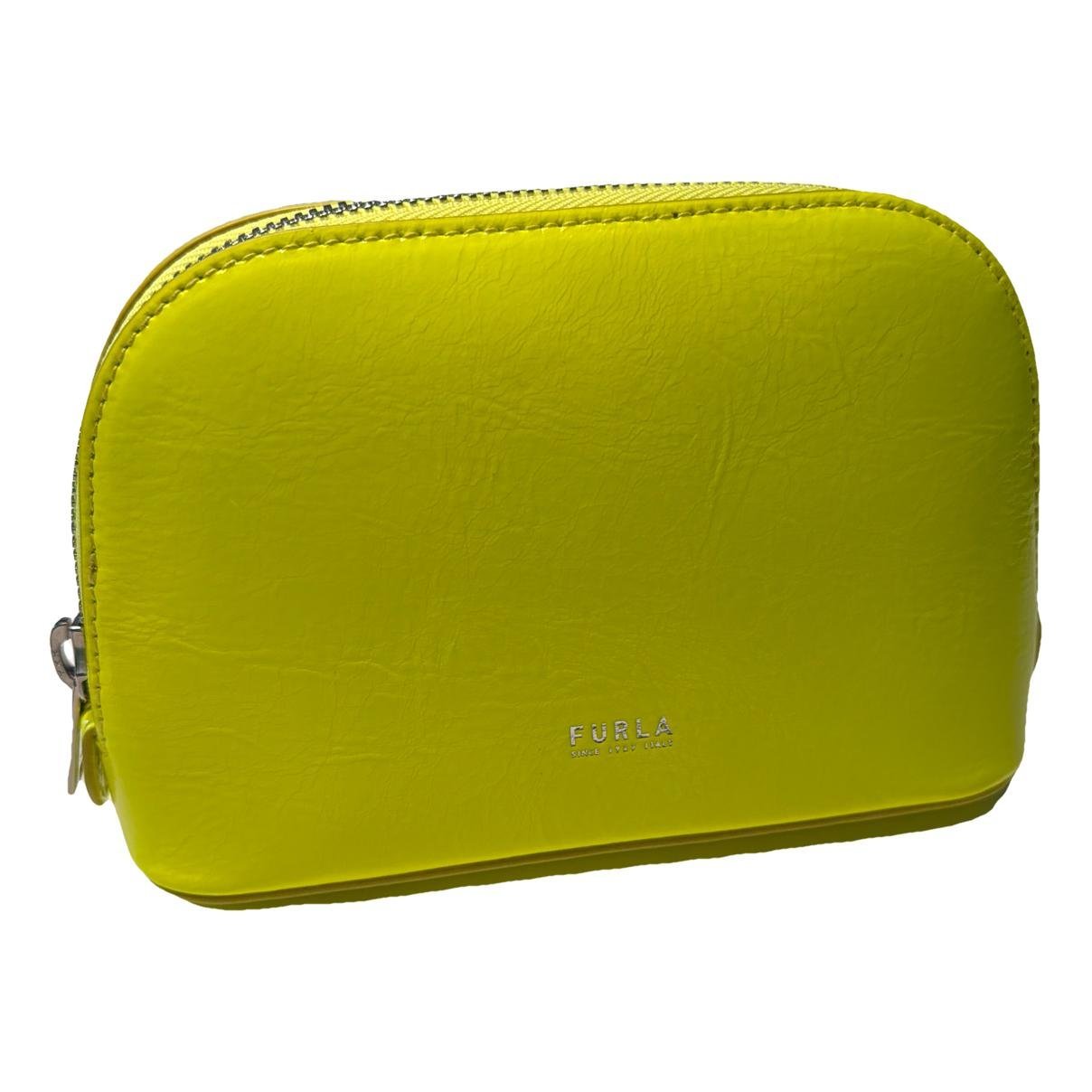 Leather clutch bag