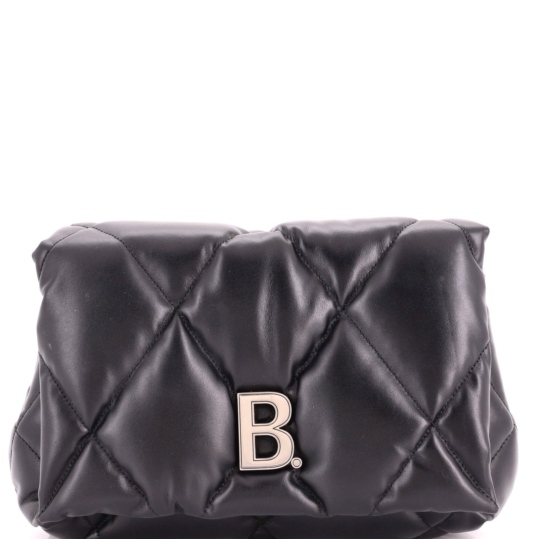 Leather clutch bag