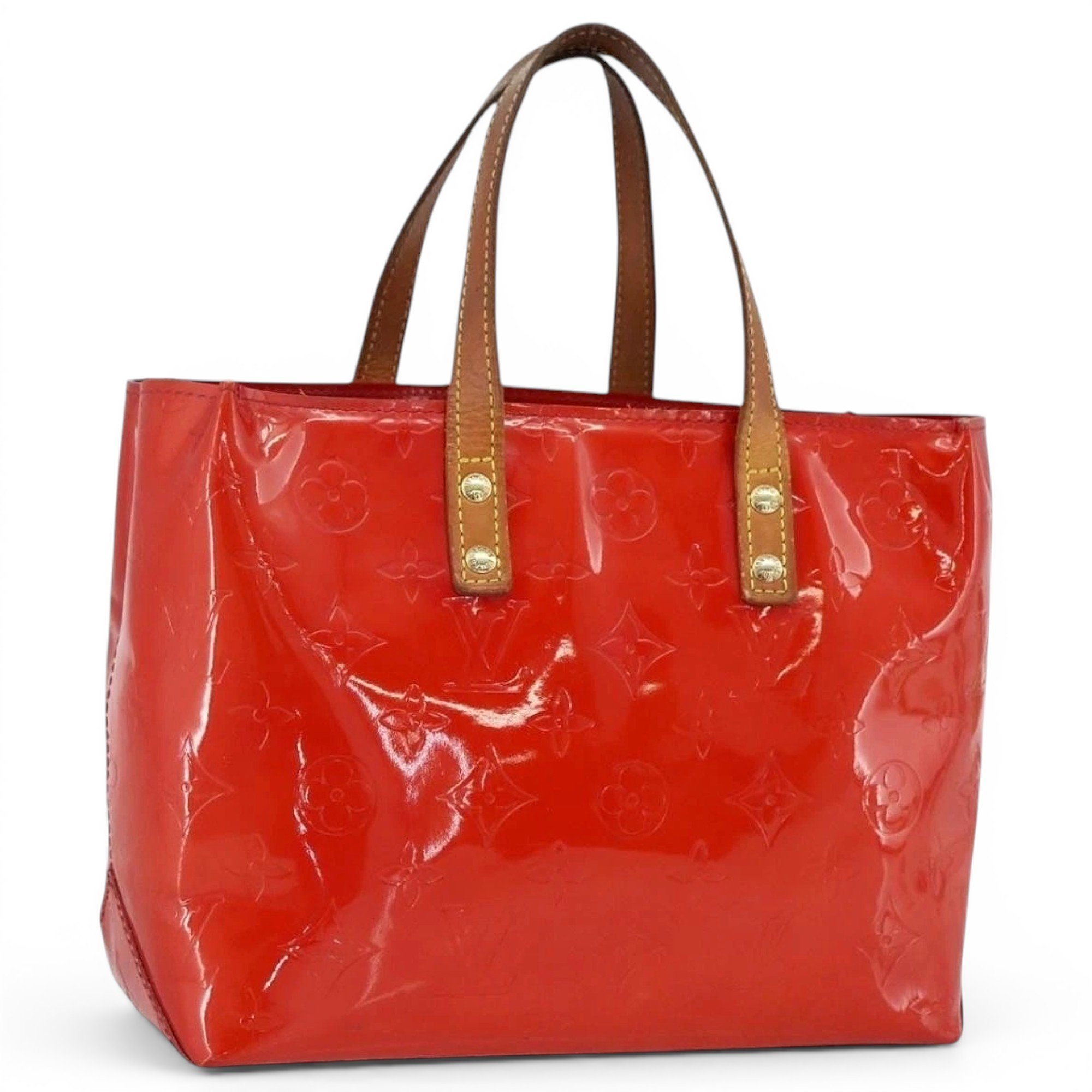 Patent leather handbag